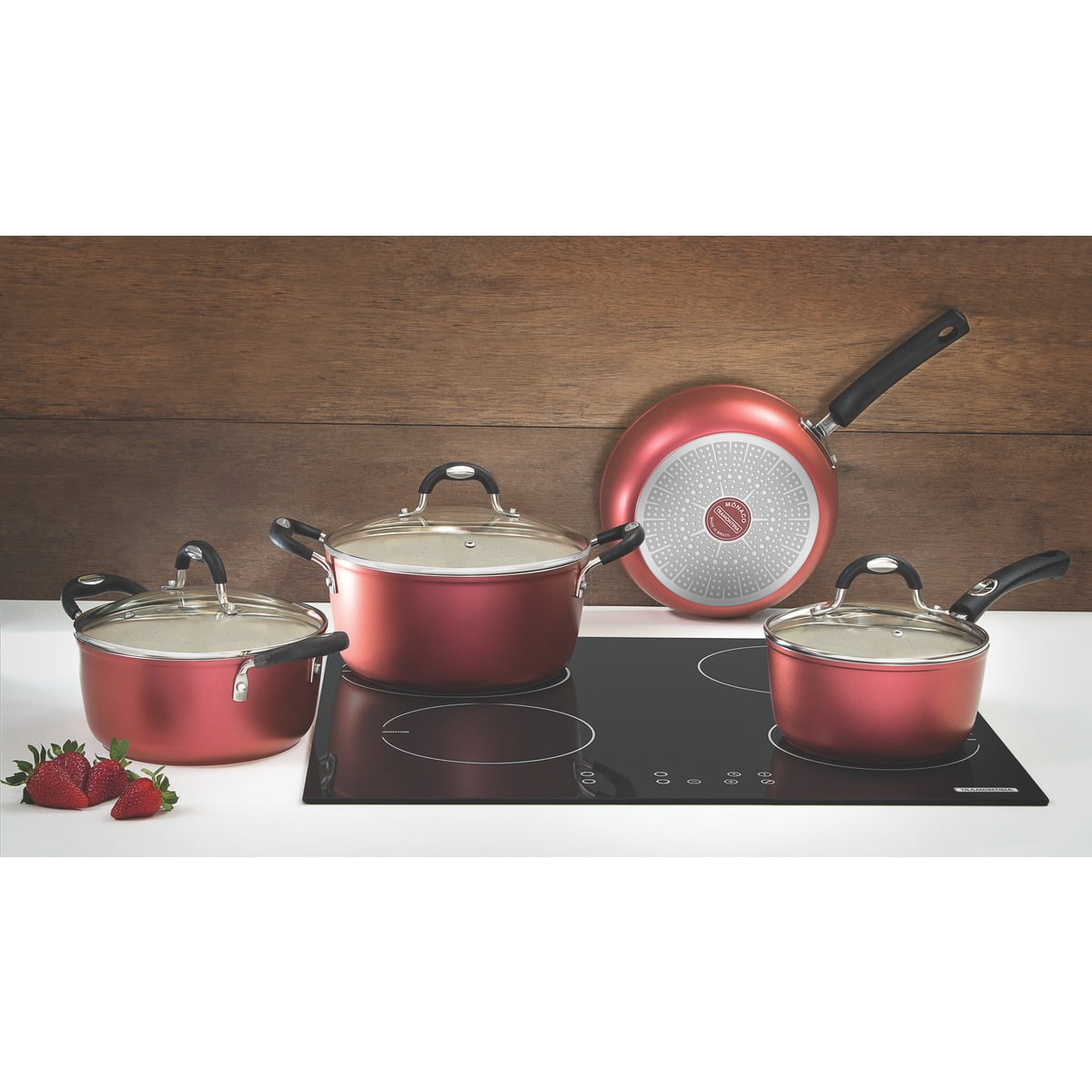 Jogo de Panelas Antiaderente Tramontina Cooktop Fogão Indução Conjunto  Monaco Kit 4 Peças - Magazine Gerais