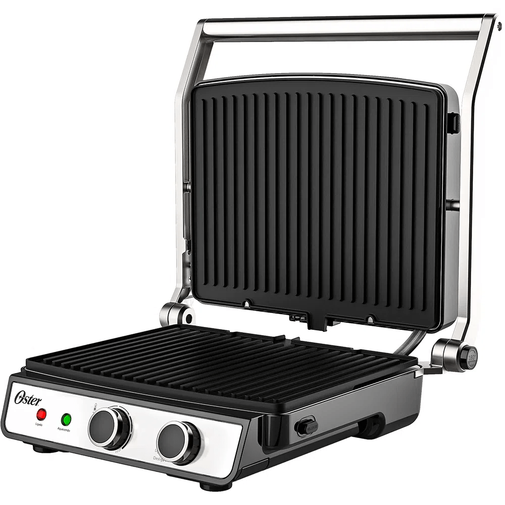 GRILL ELÉTRICO OSTER MULTIUSO 2 EM 1 COM CHAPAS ANTIADERENTES