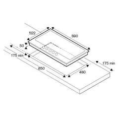 COOKTOP BERTAZZONI PROFESSIONAL P905 LPROX  5 QUEIMADORES PROFISSIONAIS A GÁS COM QUEIMADOR DUAL FLAMEM LATERAL DE 5.000 W 90CM AÇO INOX 220V