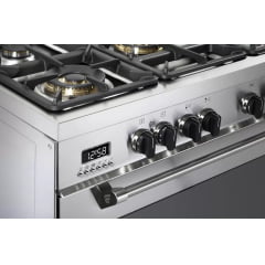 FOGÃO ELANTO PROFESSIONALE 90CM 5 QUEIRAMORES FORNO ELETRICO EM AÇO INOX 220V