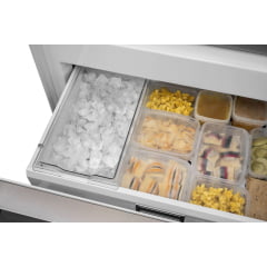 REFRIGERADOR BERTAZZONI MAS REF905BBLXTT 90CM DE EMBUTIR FLUSH BOTTOM FREEZER COM 596 LITROS ABERTURA PARA ESQUERDA PUXADORES TUBULARES AÇO INOX 220V