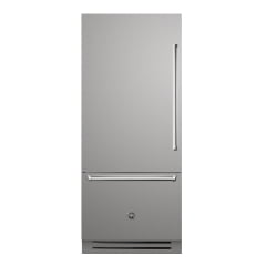 REFRIGERADOR BERTAZZONI MAS REF905BBLXTT 90CM DE EMBUTIR FLUSH BOTTOM FREEZER COM 596 LITROS ABERTURA PARA ESQUERDA PUXADORES TUBULARES AÇO INOX 220V