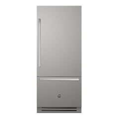 REFRIGERADOR BERTAZZONI PRO REF905BBRXTT90CM DE EMBUTIR FLUSH BOTTOM FREEZER COM 596 LITROS ABERTURA PARA DIREITA PUXADORES RETANGULARES AÇO INOX 220V