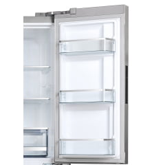 REFRIGERADOR TECNO PROFESSIONAL TR57 FXDP DE PISO E DE EMBUTIR FRENCH DOOR COM 571 LITROS ICE MAKER PUXADORES EM INOX ESCOVADO 91 CM 220V