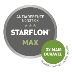 FORMA PARA PÃO E BOLO TRAMONTINA BRASIL ANTIADERENTE STARFLON 30CM COM CAPACIDADE DE 1,9 LITROS COR GRAFITE